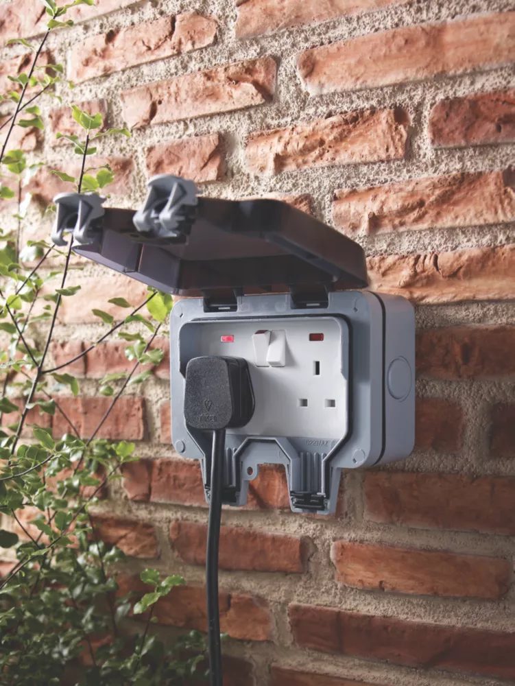 Beware of potential electrical hazards in the garden - use a RCD-protected socket